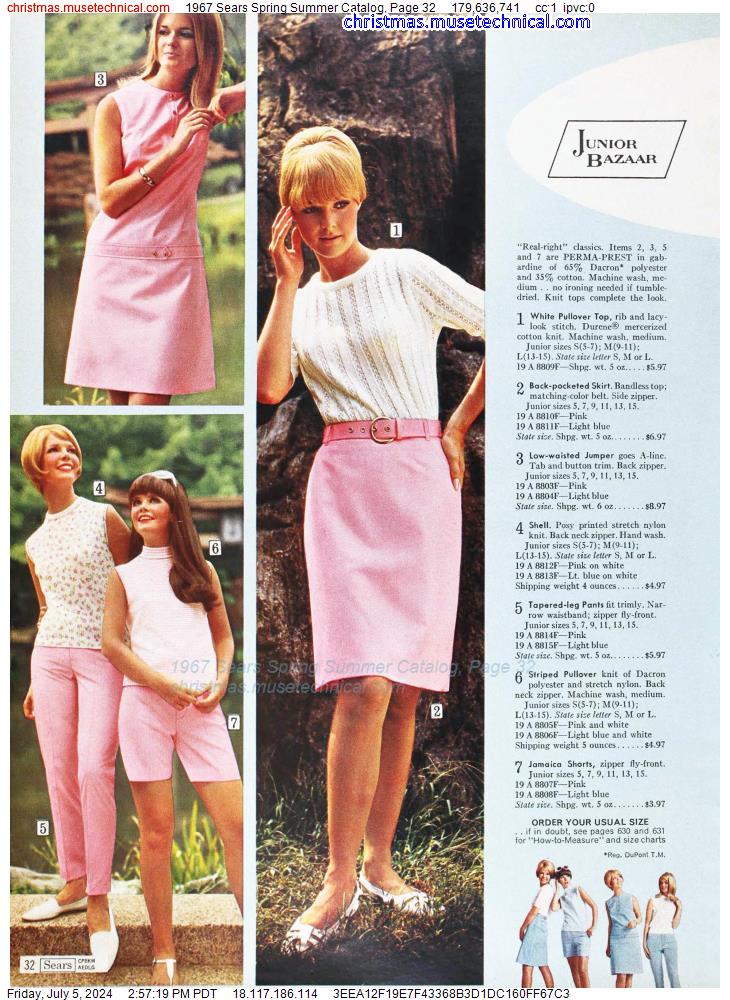 1967 Sears Spring Summer Catalog, Page 32