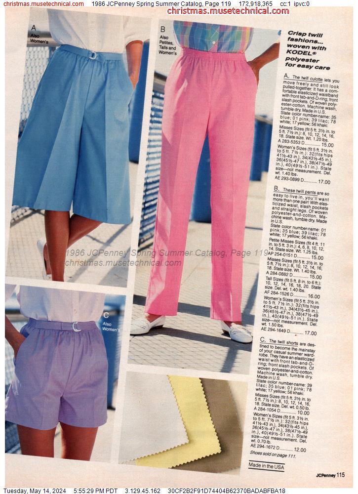 1986 JCPenney Spring Summer Catalog, Page 119