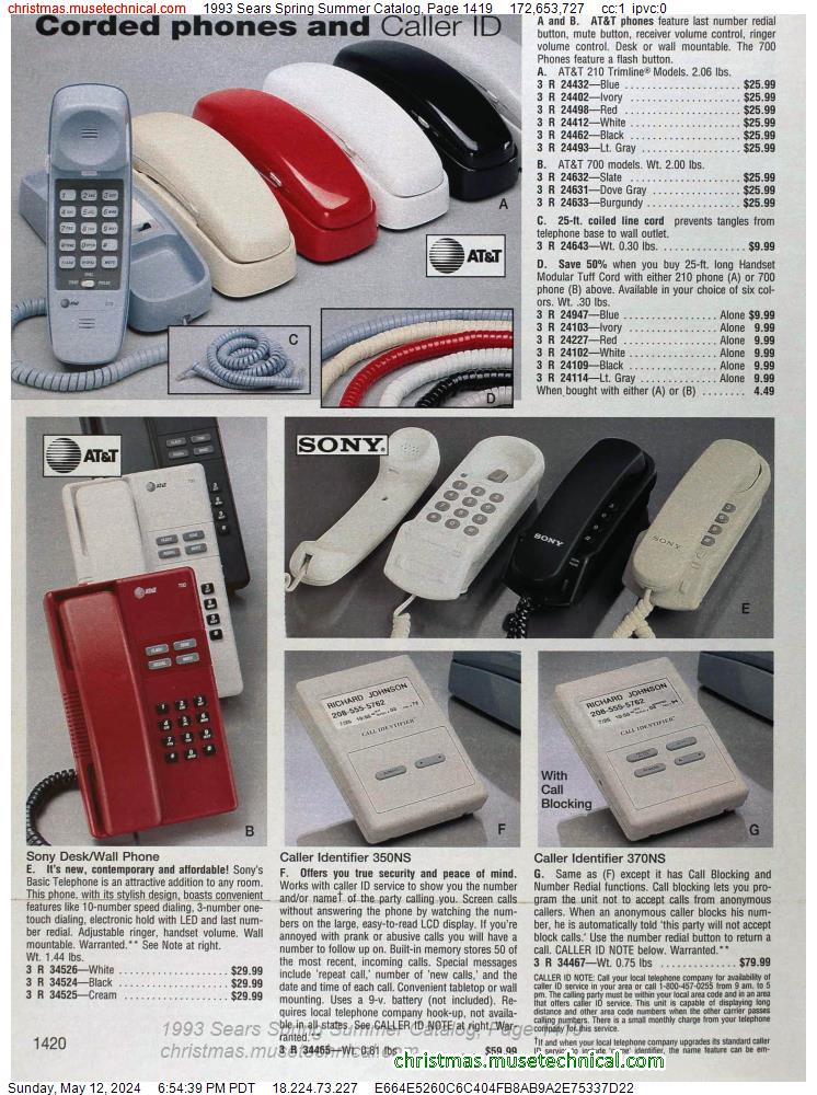 1993 Sears Spring Summer Catalog, Page 1419