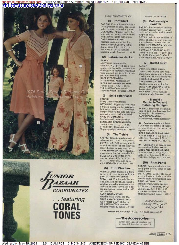 1976 Sears Spring Summer Catalog, Page 125