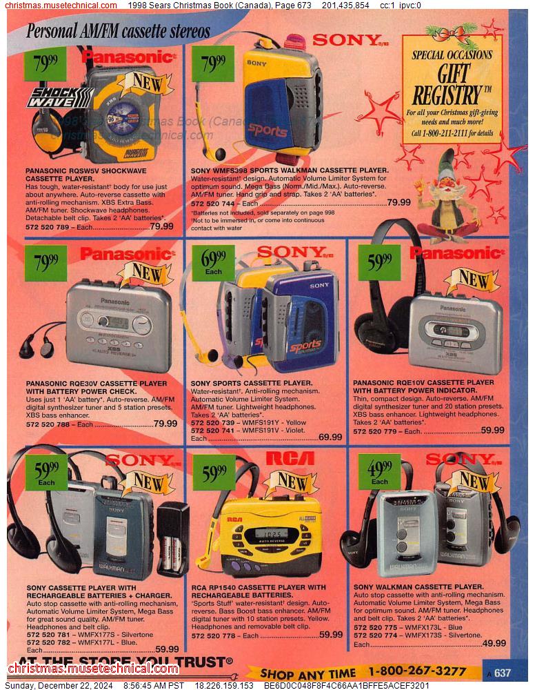 1998 Sears Christmas Book (Canada), Page 673