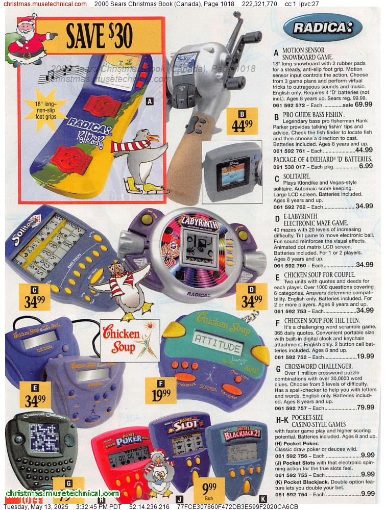 2000 Sears Christmas Book (Canada), Page 1018