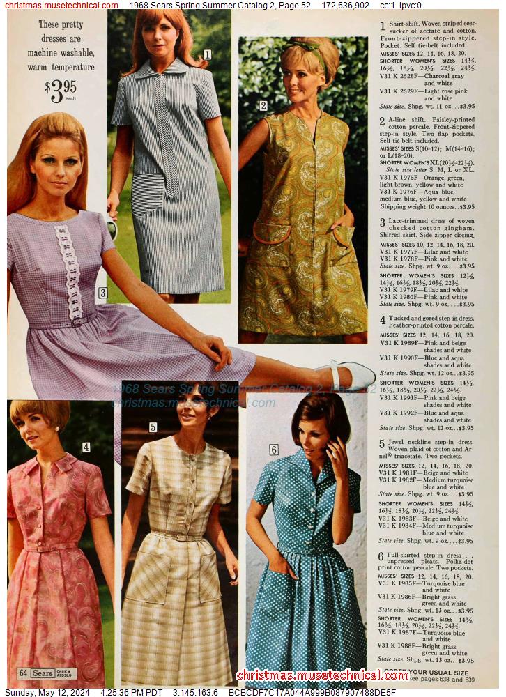1968 Sears Spring Summer Catalog 2, Page 52