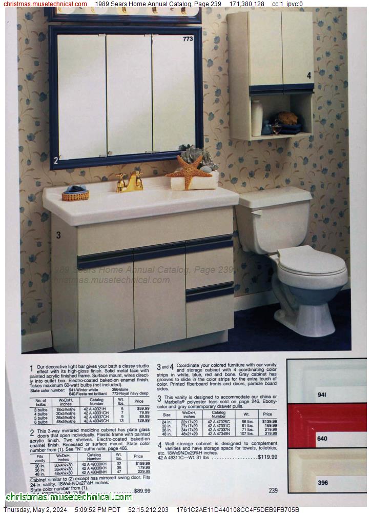 1989 Sears Home Annual Catalog, Page 239