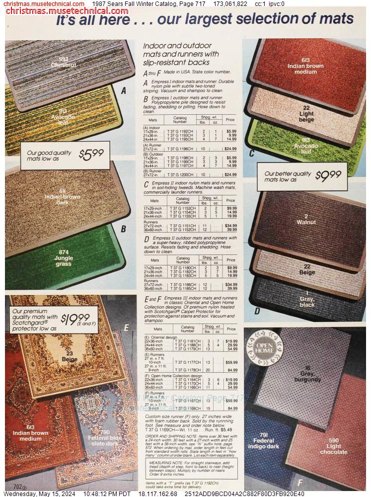 1987 Sears Fall Winter Catalog, Page 717