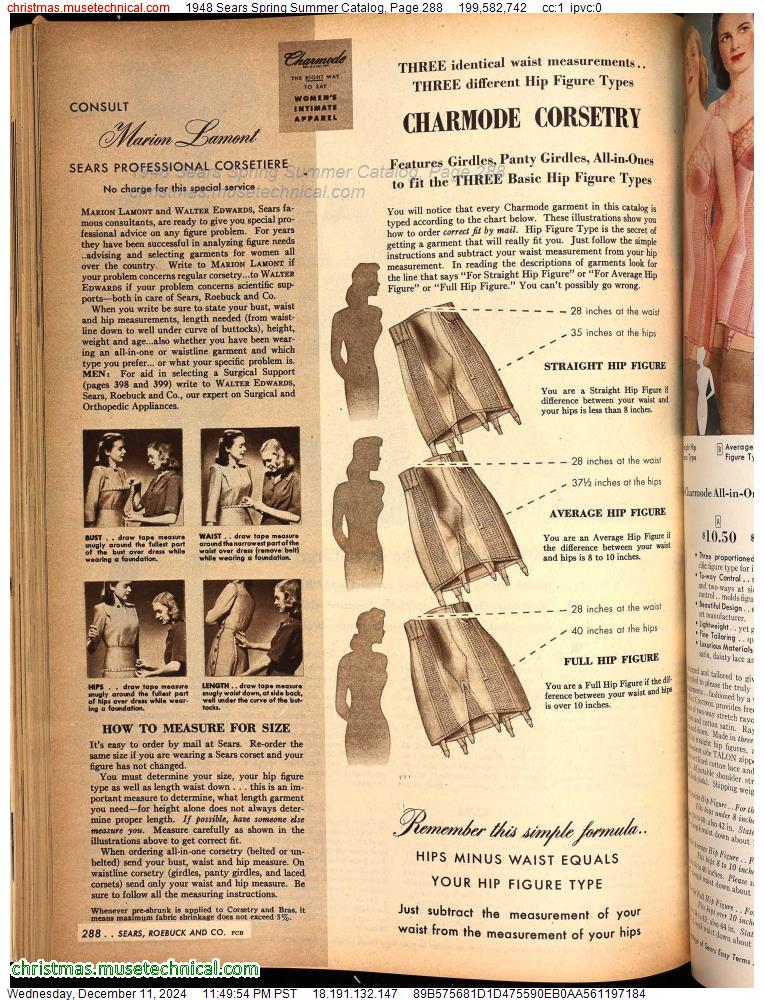 1948 Sears Spring Summer Catalog, Page 288