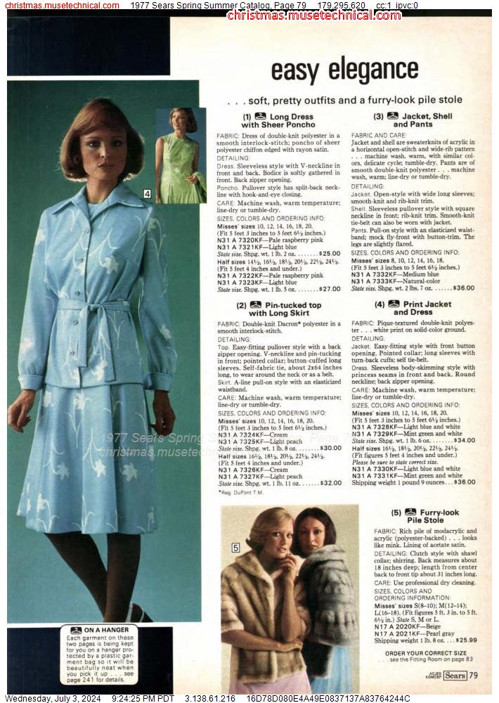 1977 Sears Spring Summer Catalog, Page 79