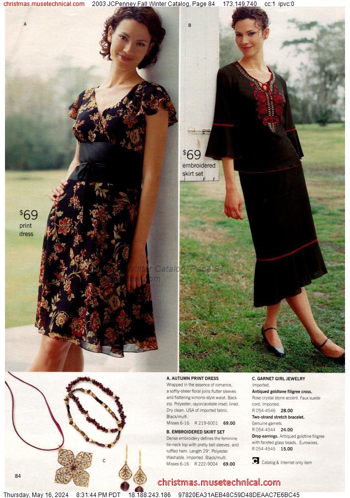 2003 JCPenney Fall Winter Catalog, Page 84