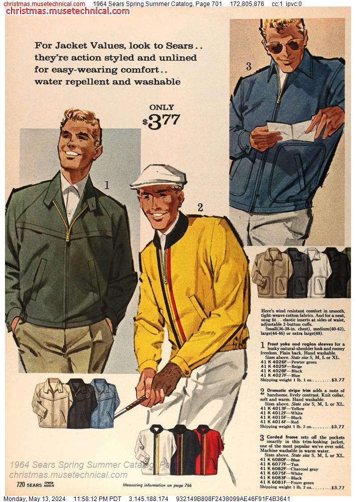 1964 Sears Spring Summer Catalog, Page 701