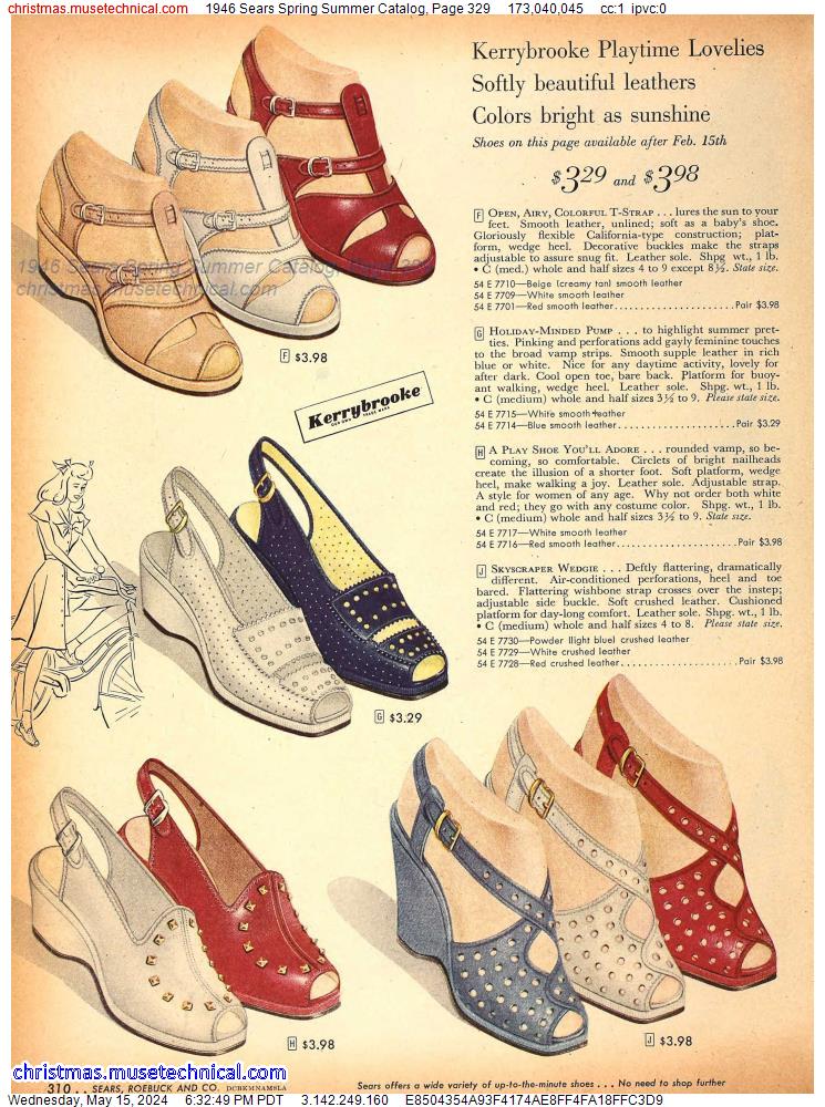 1946 Sears Spring Summer Catalog, Page 329