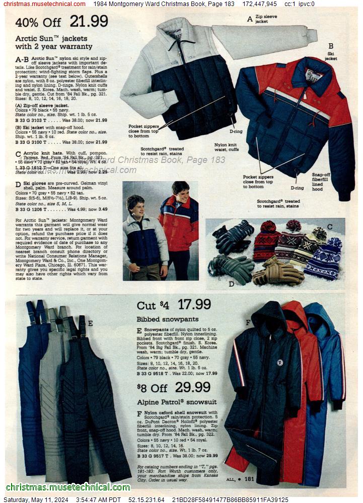 1984 Montgomery Ward Christmas Book, Page 183