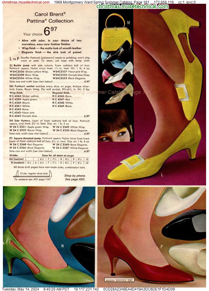 1968 Montgomery Ward Spring Summer Catalog, Page 181