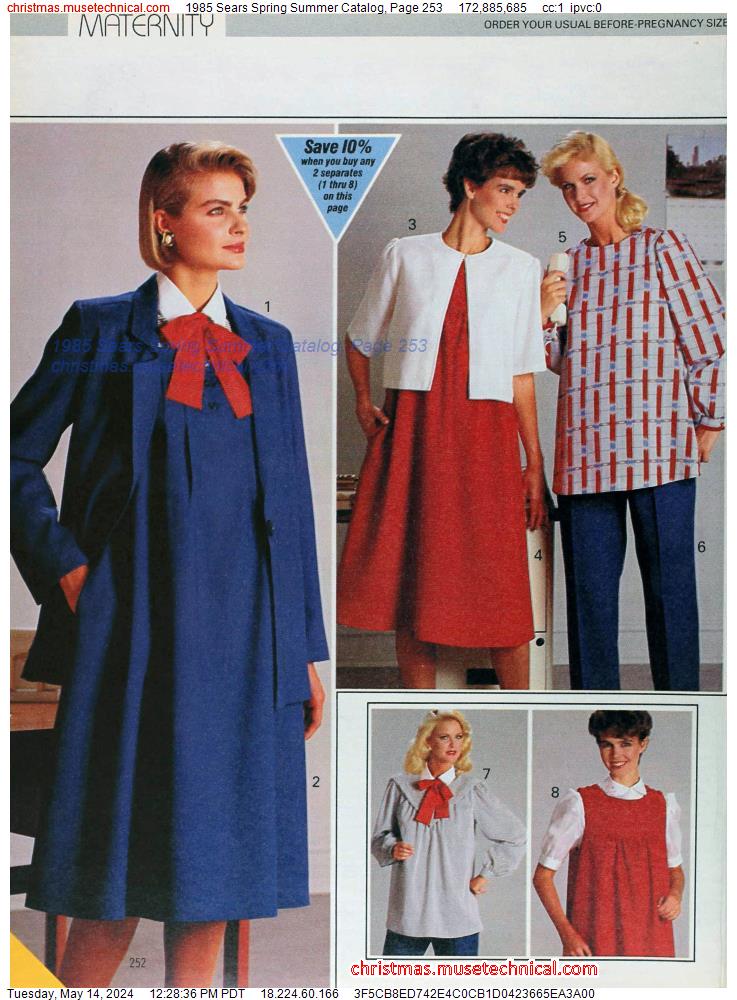 1985 Sears Spring Summer Catalog, Page 253