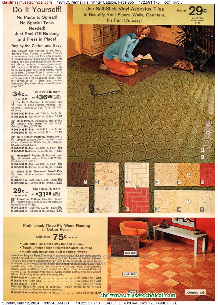 1971 JCPenney Fall Winter Catalog, Page 855
