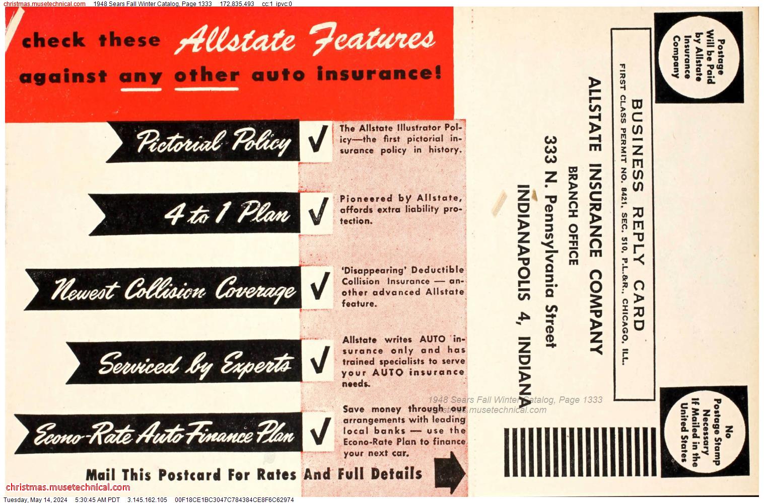 1948 Sears Fall Winter Catalog, Page 1333