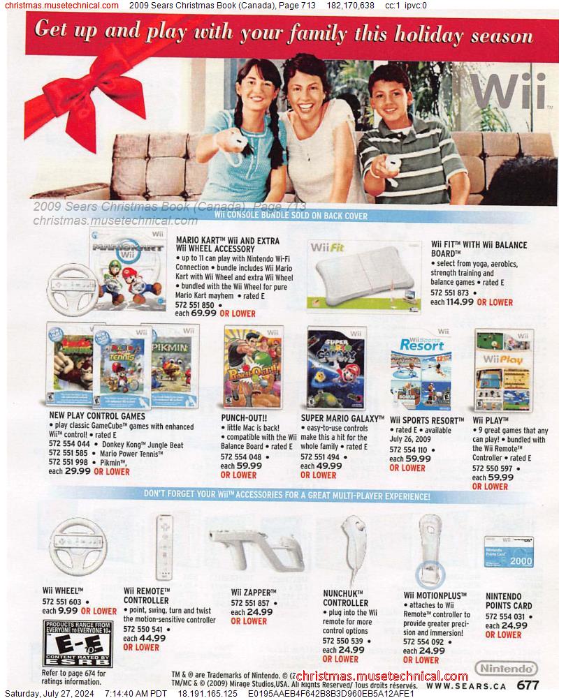 2009 Sears Christmas Book (Canada), Page 713