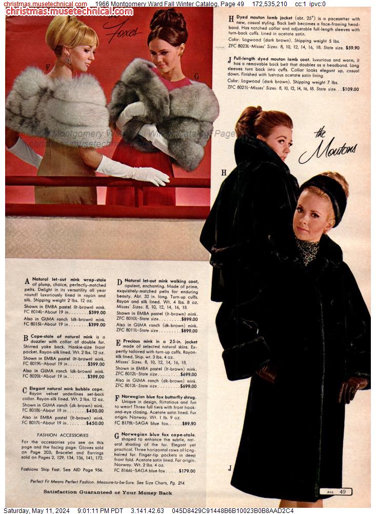1966 Montgomery Ward Fall Winter Catalog, Page 49