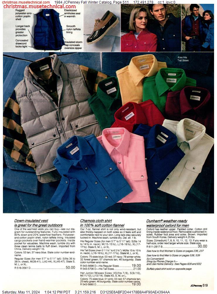 1984 JCPenney Fall Winter Catalog, Page 511