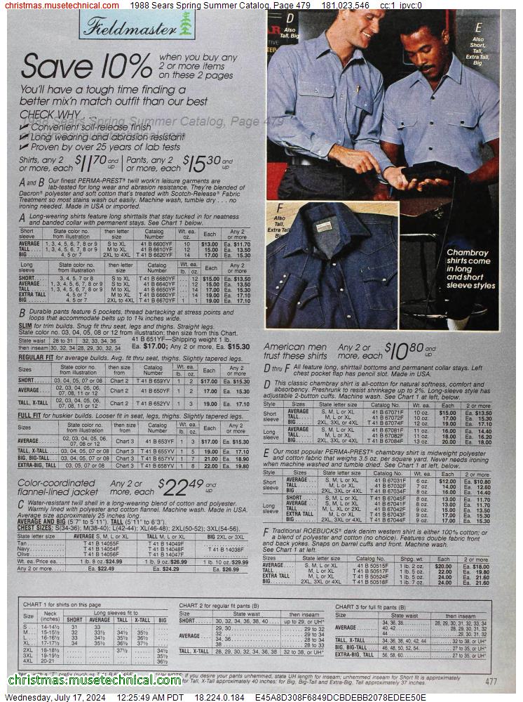 1988 Sears Spring Summer Catalog, Page 479