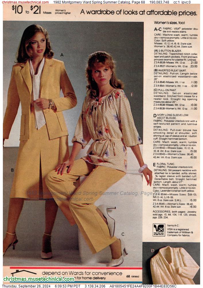 1982 Montgomery Ward Spring Summer Catalog, Page 68