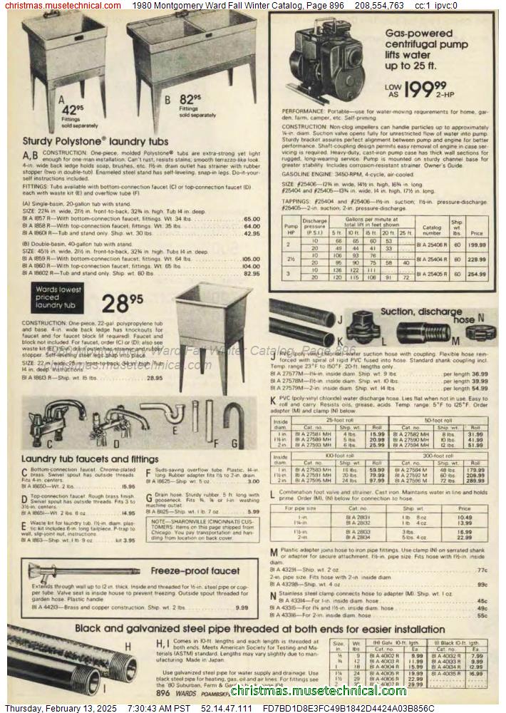 1980 Montgomery Ward Fall Winter Catalog, Page 896