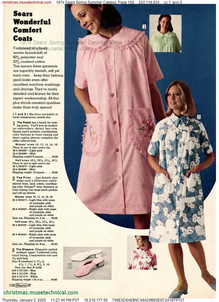 1974 Sears Spring Summer Catalog, Page 158