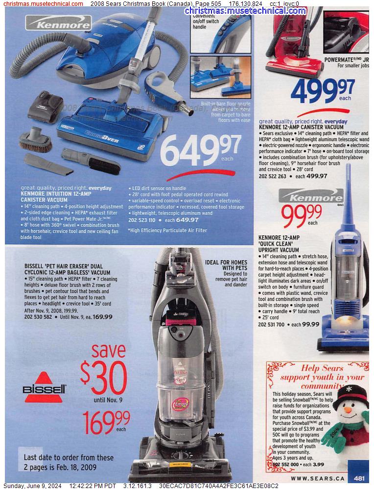 2008 Sears Christmas Book (Canada), Page 505