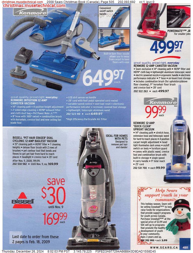 2008 Sears Christmas Book (Canada), Page 505