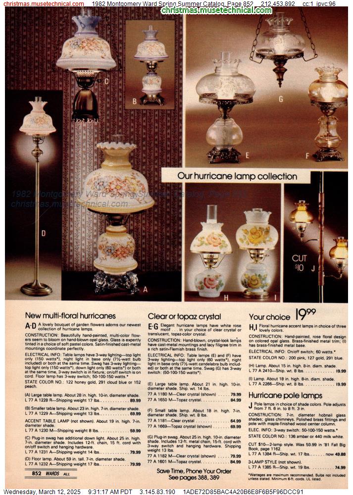 1982 Montgomery Ward Spring Summer Catalog, Page 852