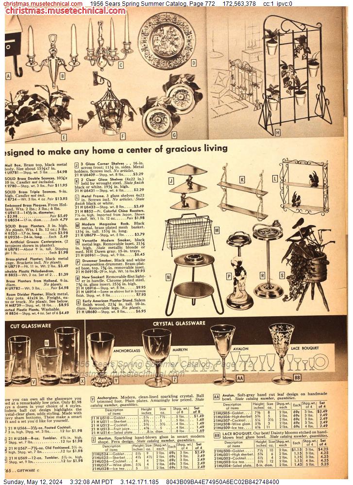 1956 Sears Spring Summer Catalog, Page 772