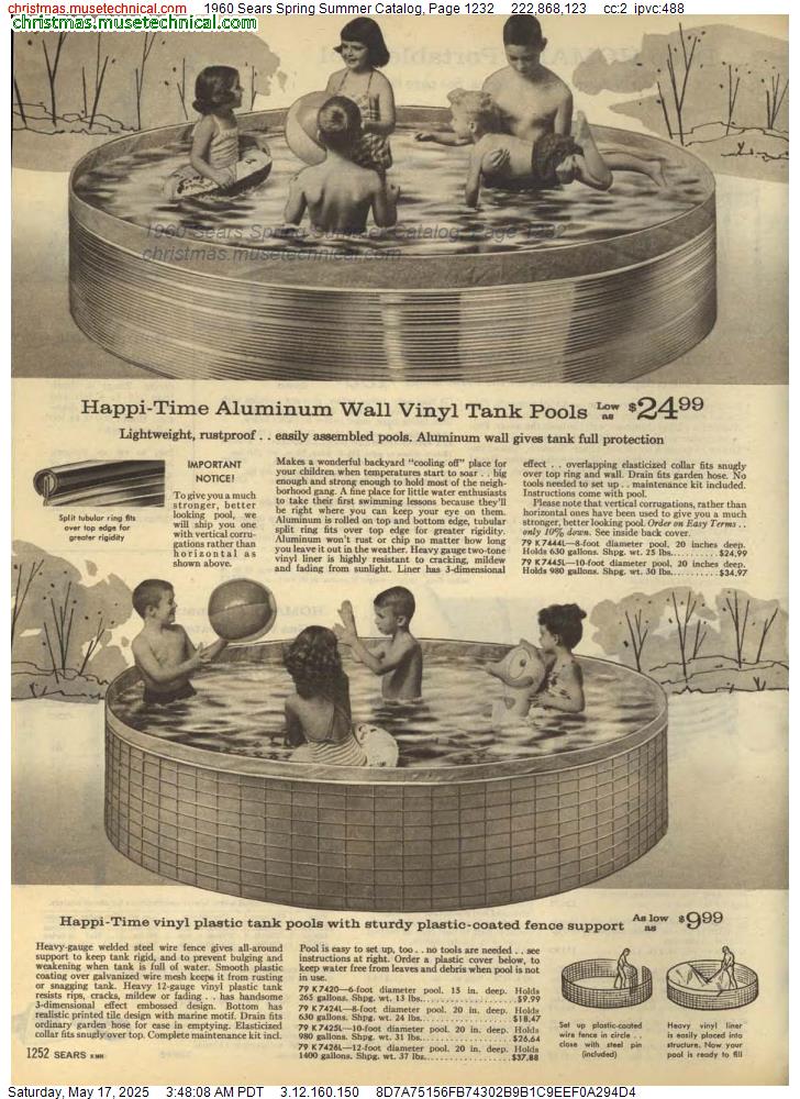 1960 Sears Spring Summer Catalog, Page 1232
