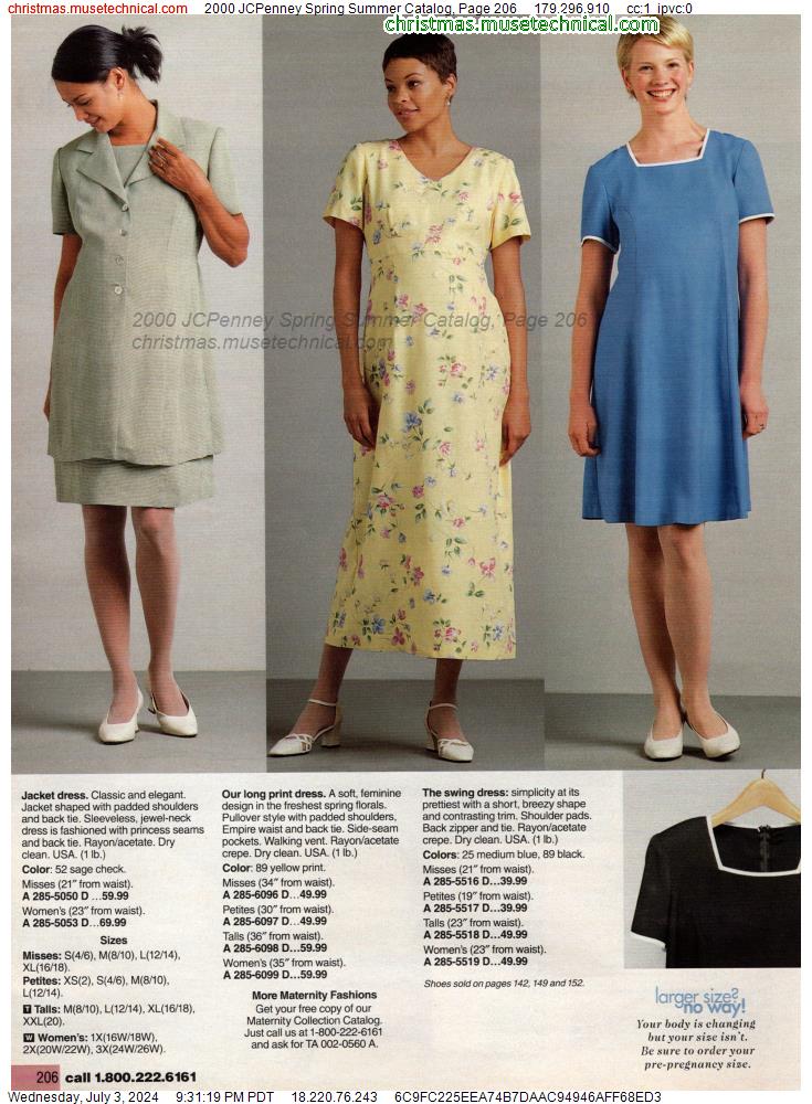 2000 JCPenney Spring Summer Catalog, Page 206