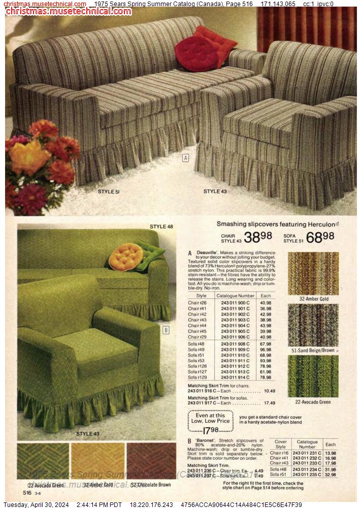1975 Sears Spring Summer Catalog (Canada), Page 516