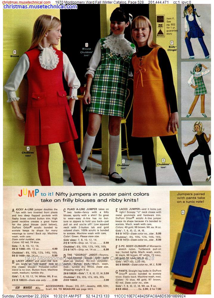 1970 Montgomery Ward Fall Winter Catalog, Page 528