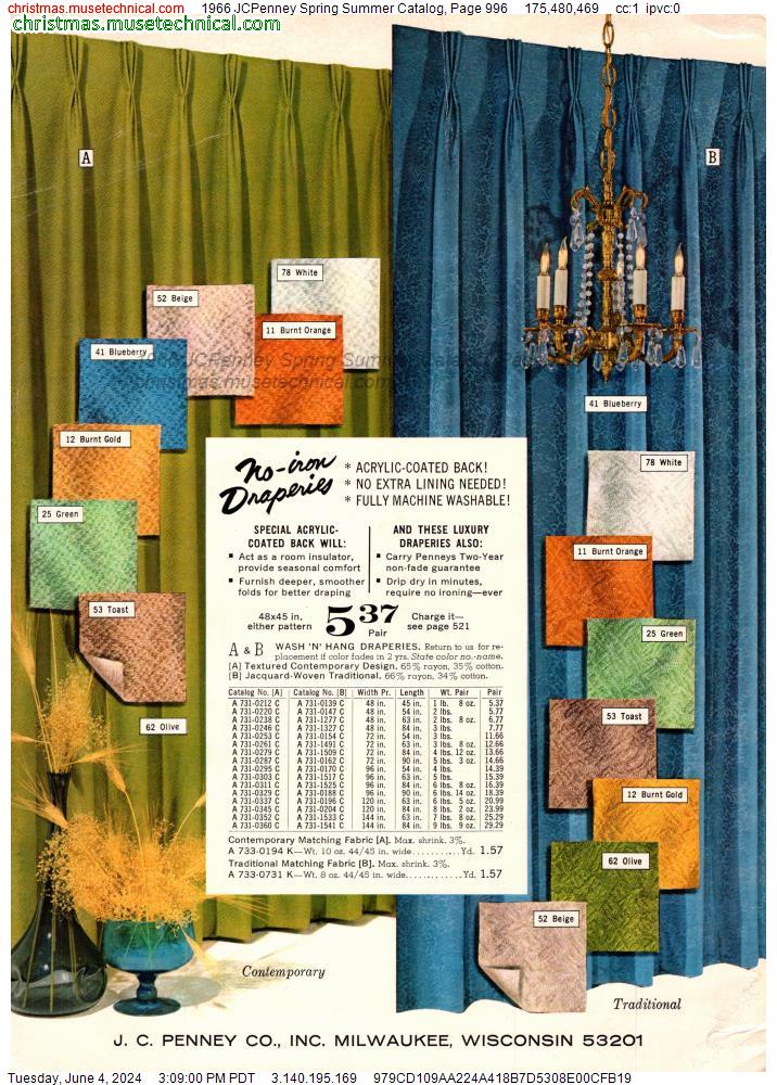 1966 JCPenney Spring Summer Catalog, Page 996