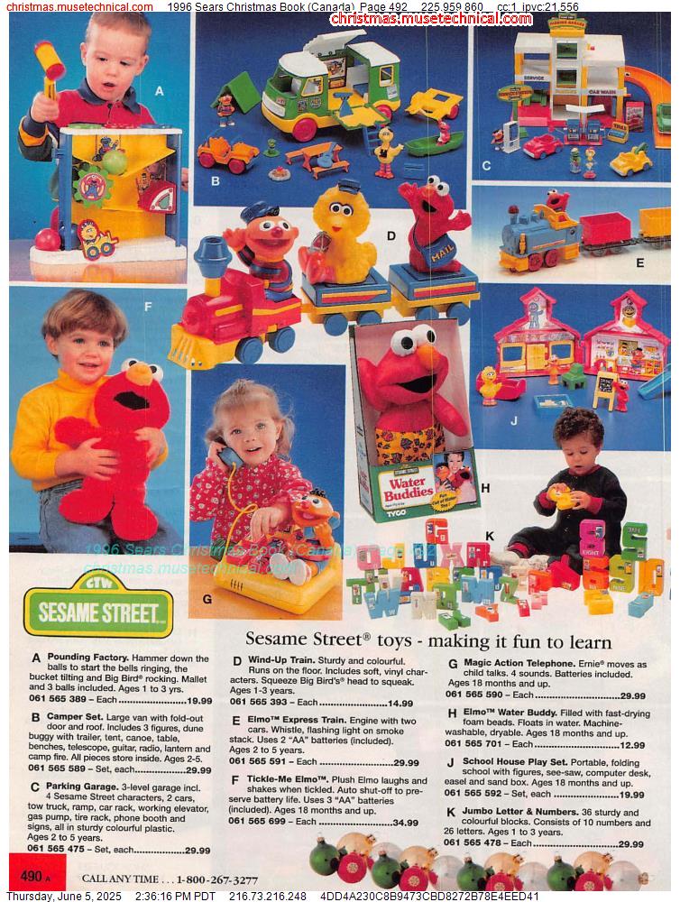 1996 Sears Christmas Book (Canada), Page 492