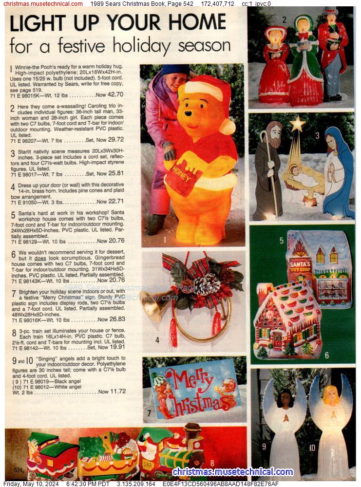 1989 Sears Christmas Book, Page 542