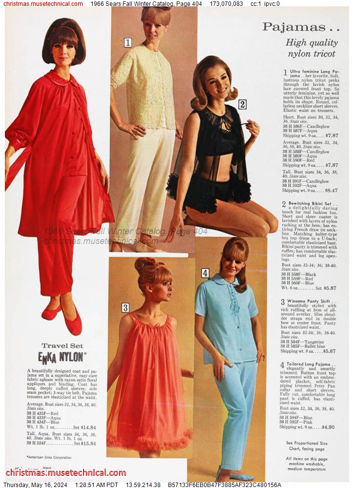 1966 Sears Fall Winter Catalog, Page 404