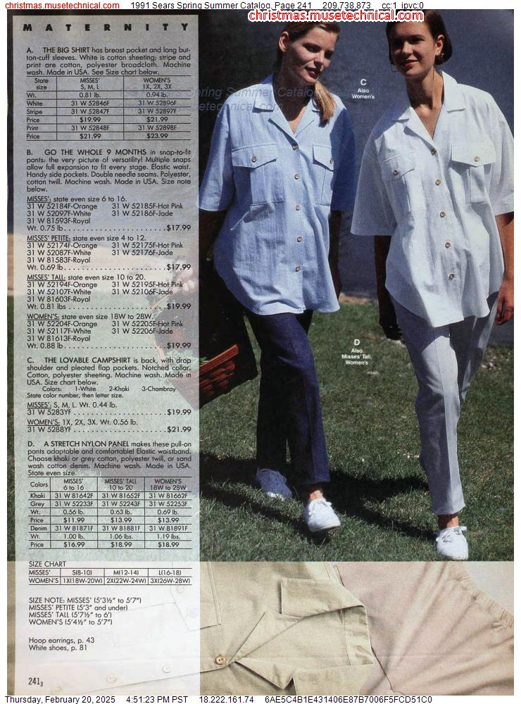 1991 Sears Spring Summer Catalog, Page 241