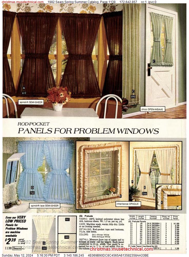 1982 Sears Spring Summer Catalog, Page 1138