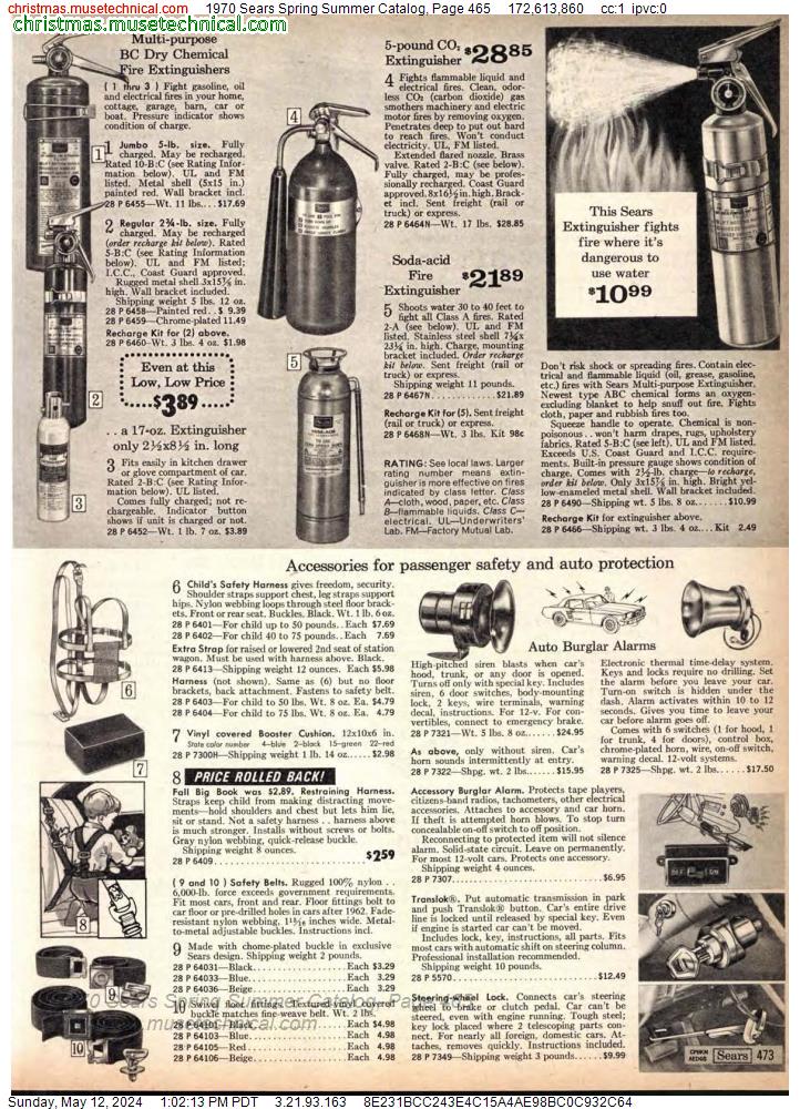 1970 Sears Spring Summer Catalog, Page 465