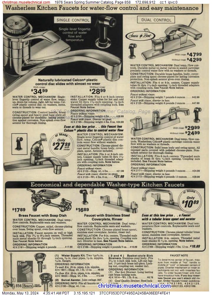 1976 Sears Spring Summer Catalog, Page 858