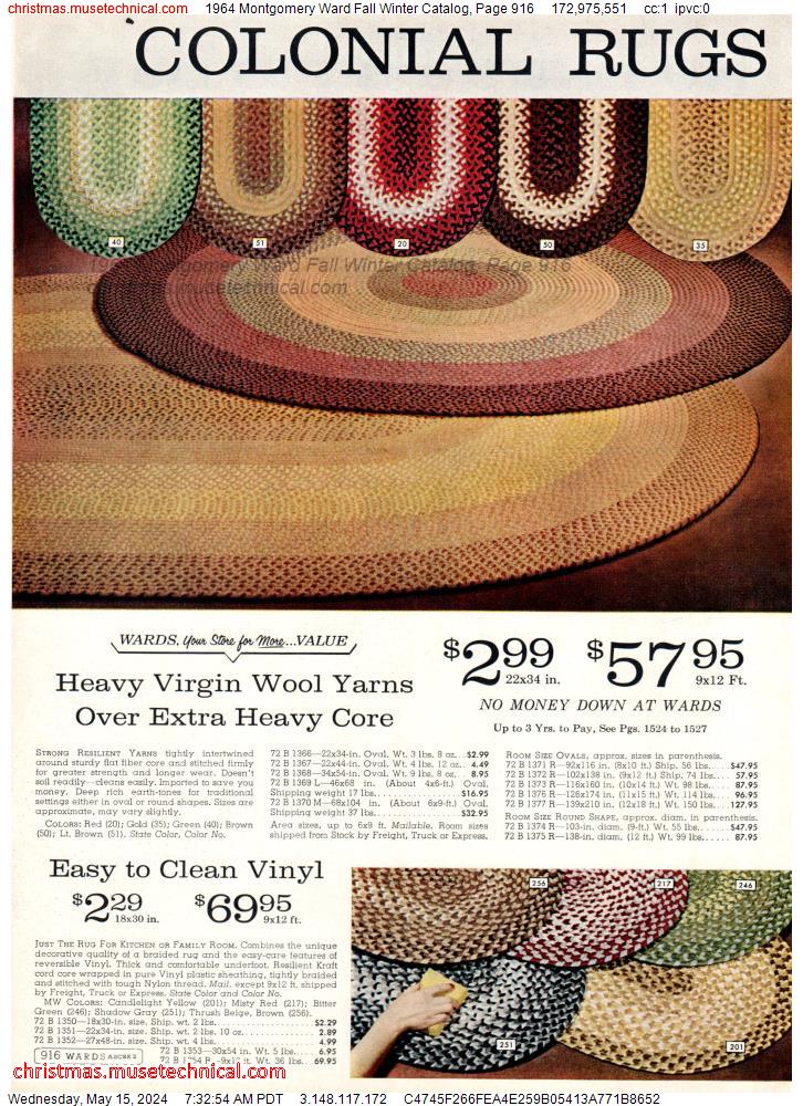 1964 Montgomery Ward Fall Winter Catalog, Page 916