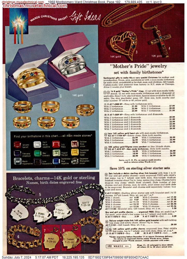 1968 Montgomery Ward Christmas Book, Page 182