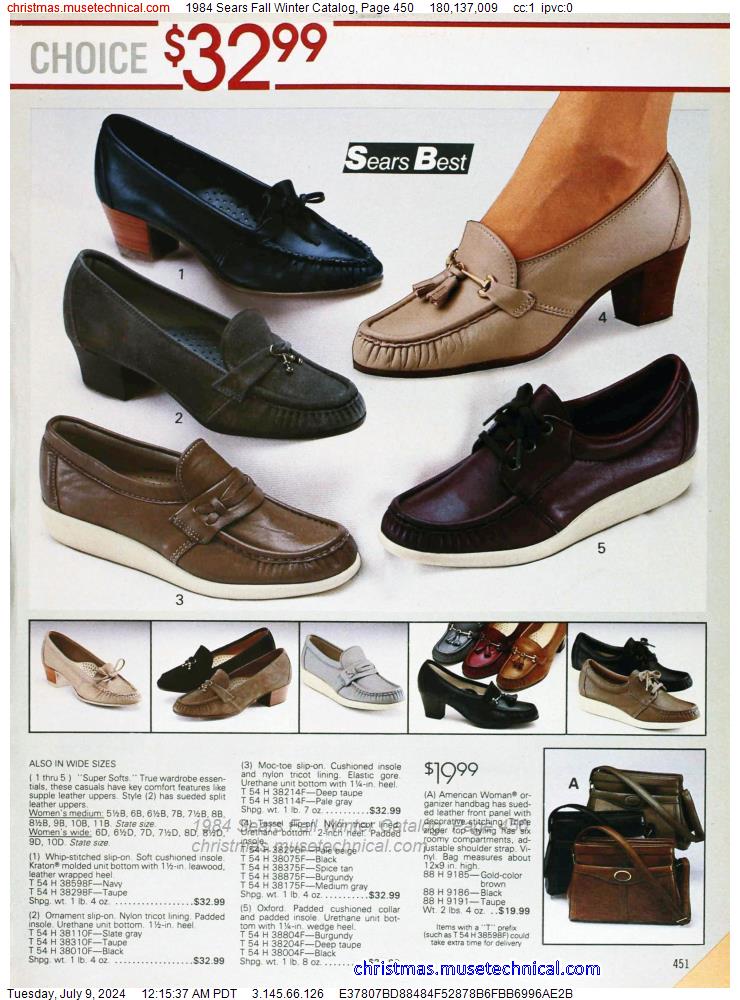 1984 Sears Fall Winter Catalog, Page 450