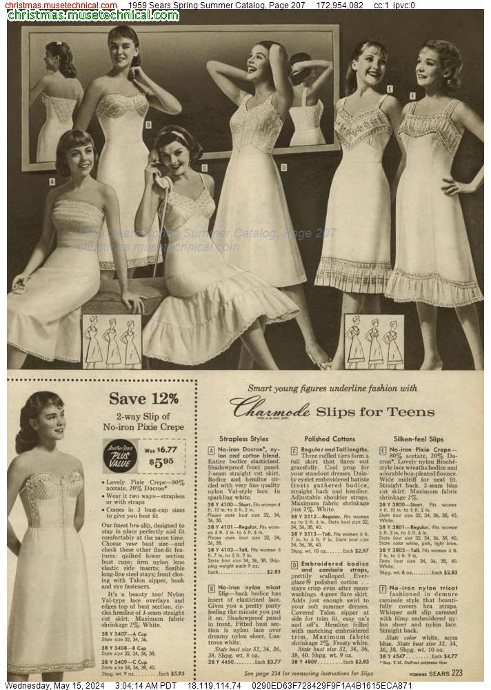 1959 Sears Spring Summer Catalog, Page 207