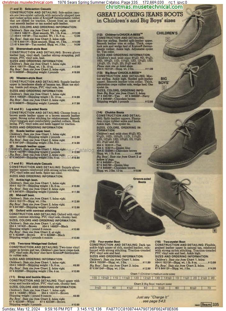 1976 Sears Spring Summer Catalog, Page 335