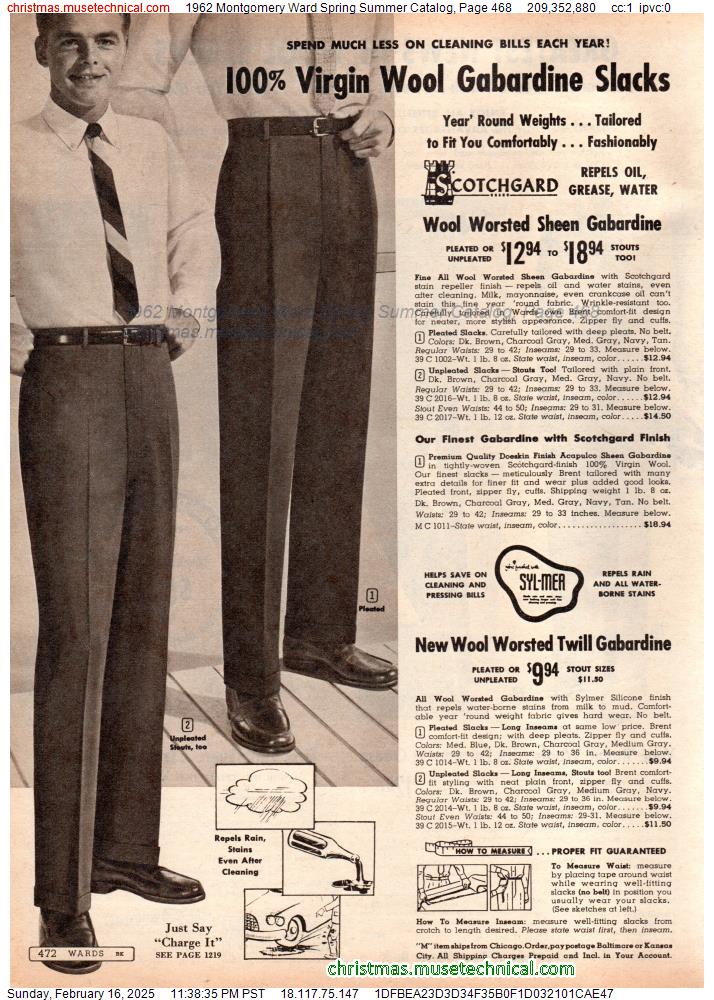 1962 Montgomery Ward Spring Summer Catalog, Page 468