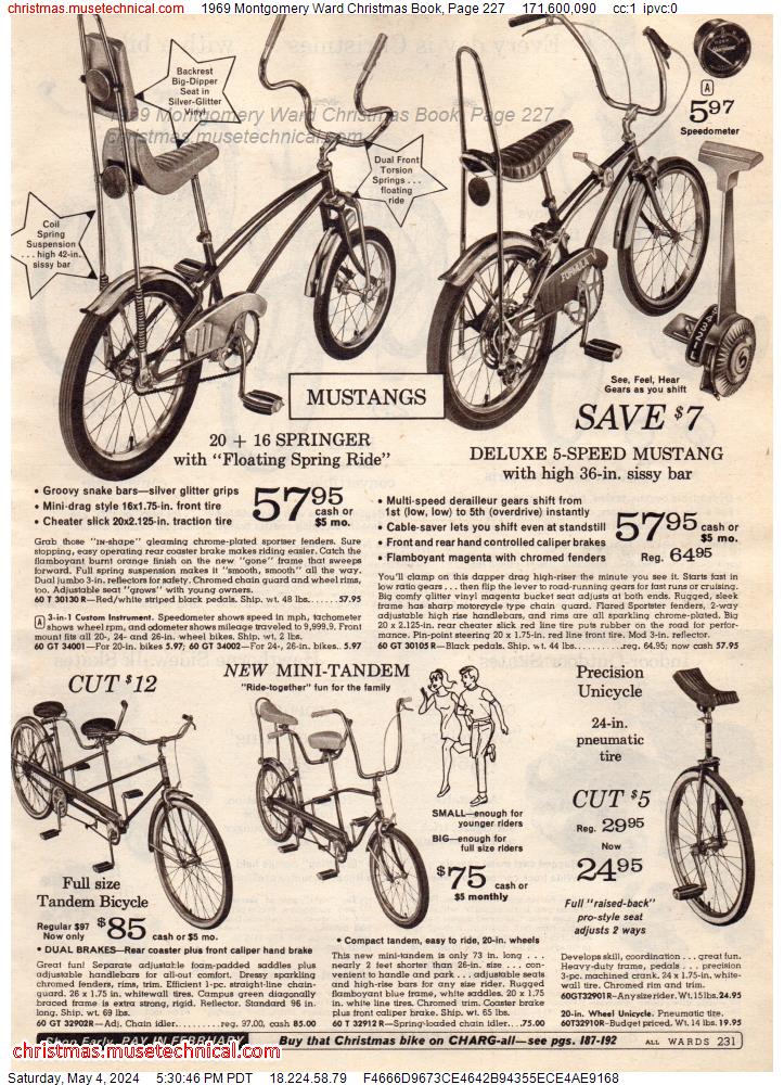 1969 Montgomery Ward Christmas Book, Page 227