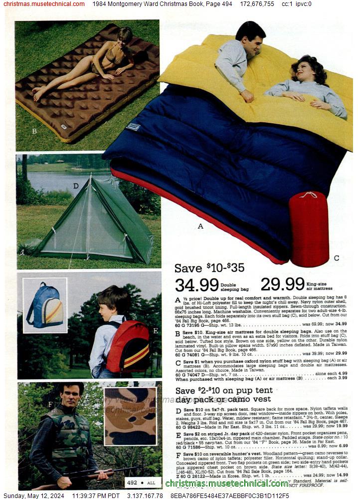 1984 Montgomery Ward Christmas Book, Page 494
